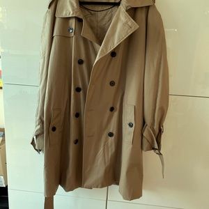 Attitude Trench Coat | Womens XXL | Like New | Taupe/Khaki Classic Trench Coat
